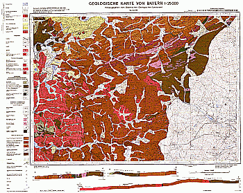 Produktbild 1 für den Artikel: Geologische Karte 1:25 000 6140/6141 Tirschenreuth/Treppenstein