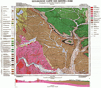 Produktbild 1 für den Artikel: Geologische Karte 1:25 000 6739 Bruck i.d. OPf.