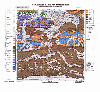 Produktbild 1 für den Artikel: Geologische Karte 1:25 000 8336/8436 Rottach-Egern