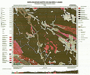 Produktbild 1 für den Artikel: Geologische Karte 1:25 000 6944 Bodenmais