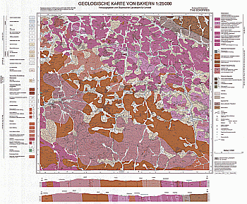 Produktbild 1 für den Artikel: Geologische Karte 1:25 000 7145 Schöfweg