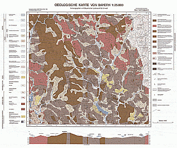 Produktbild 1 für den Artikel: Geologische Karte 1:25 000 6541 Tiefenbach