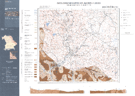 Produktbild 1 für den Artikel: Geologische Karten 1:25 000 6845 Bayerisch Eisenstein