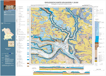 Produktbild 1 für den Artikel: Geologische Karte 1:25 000 Blatt 6935 Dietfurt a. d. Altmühl