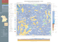 Produktbild 1 für den Artikel: Geologische Karte 1:25 000 Blatt 6836 Parsberg