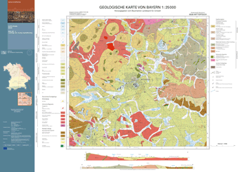 Produktbild 1 für den Artikel: Geologische Karte 1:25 000 6039 Mitterteich