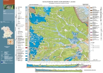 Produktbild 1 für den Artikel: Geologische Karte 1:25 000 6336 Vilseck