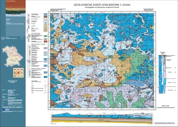 Produktbild 1 für den Artikel: Geologische Karte 1:25 000 6936 Hemau