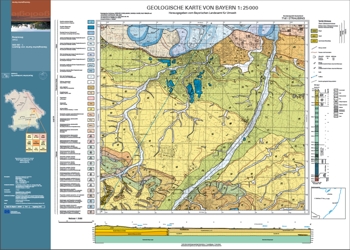 Produktbild 1 für den Artikel: Geologische Karte 1:25 000 7141 Straubing