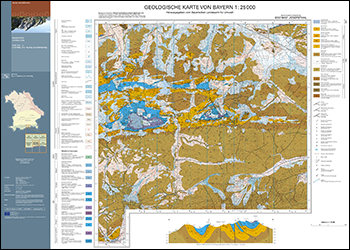 Produktbild 1 für den Artikel: Geologische Karte 1:25 000 8337/8437 Josefsthal