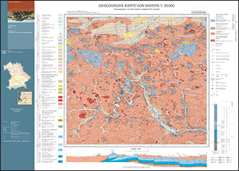 Produktbild 1 für den Artikel: Geologische Karte 1:25 000 7229 Bissingen