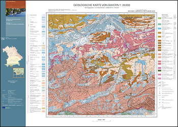 Produktbild 1 für den Artikel: Geologische Karte 1:25 000 8532/8632 Garmisch-Partenkirchen