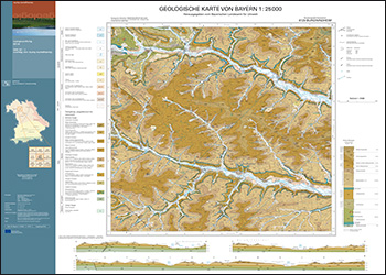 Produktbild 1 für den Artikel: Geologische Karte 1:25 000 6129 Burgwindheim