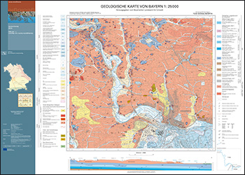 Produktbild 1 für den Artikel: Geologische Karte 1:25 000 7230 Donauwörth