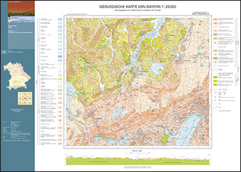 Produktbild 1 für den Artikel: Geologische Karte 1:25 000 7832 Türkenfeld