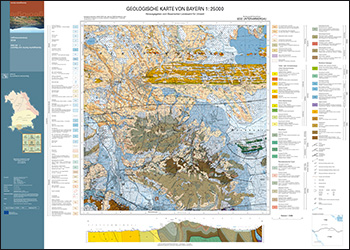 Produktbild 1 für den Artikel: Geologische Karte 1:25 000 8332 Unterammergau
