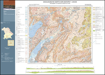 Produktbild 1 für den Artikel: Geologische Karte 1:25 000 7933 Weßling