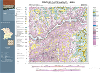 Produktbild 1 für den Artikel: Geologische Karte 1:25.000 6025 Arnstein