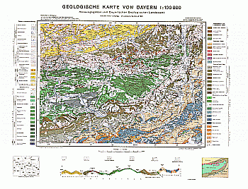 Produktbild 1 für den Artikel: Geologische Übersichtskarte 1:100 000 670 Oberstdorf