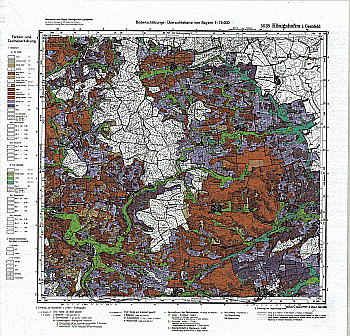 Produktbild 1 für den Artikel: Bodenschätzungskarte 1:25 000 5628 Königshofen i. Gr.