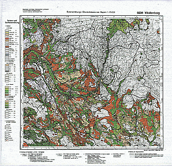 Produktbild 1 für den Artikel: Bodenschätzungskarte 1:25 000 6036 Weidenberg