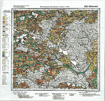 Produktbild 1 für den Artikel: Bodenschätzungskarte 1:25 000 6331 Röttenbach