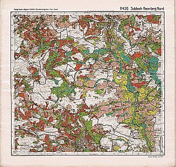 Produktbild 1 für den Artikel: Bodenschätzungskarte 1:25 000 6436 Sulzbach-Rosenberg Nord