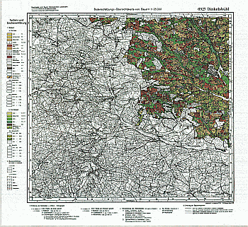 Produktbild 1 für den Artikel: Bodenschätzungskarte 1:25 000 6927 Dinkelsbühl
