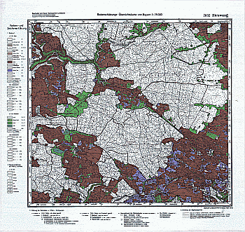 Produktbild 1 für den Artikel: Bodenschätzungskarte 1:25 000 7032 Bieswang