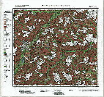 Produktbild 1 für den Artikel: Bodenschätzungskarte 1:25 000 7540 Vilsbiburg