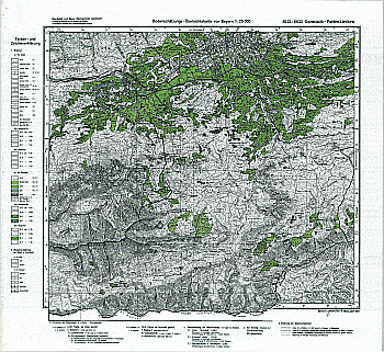 Produktbild 1 für den Artikel: Bodenschätzungskarte 1:25 000 8532/8632 Garmisch-Partenkirchen