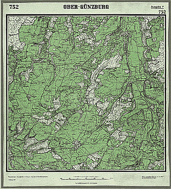 Produktbild 1 für den Artikel: Bodenschätzungskarte 1:25 000 752 Obergünzburg