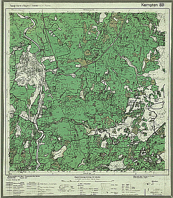 Produktbild 1 für den Artikel: Bodenschätzungskarte 1:25 000 801 Kempten