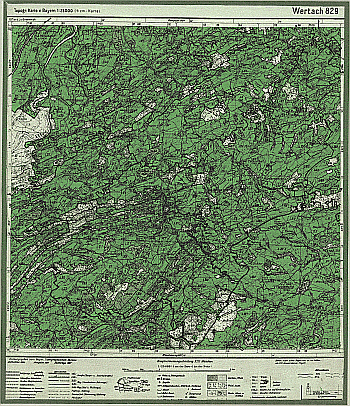 Produktbild 1 für den Artikel: Bodenschätzungskarte 1:25 000 829 Wertach