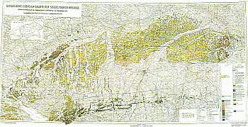 Produktbild 1 für den Artikel: Geol. Übersichtskarte m. Erläut. 1:300 000 Süddeutschen Molasse