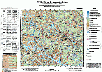 Produktbild 1 für den Artikel: Hydrogeologische Karte 1:50 000 L6728 Ansbach
