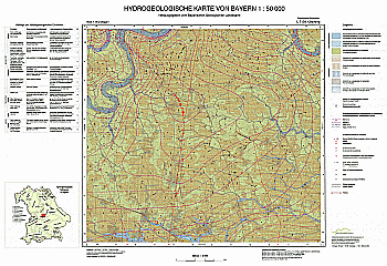 Produktbild 1 für den Artikel: Hydrogeologische Karte 1:50 000 L7134 Kösching