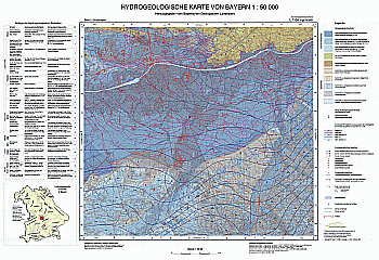 Produktbild 1 für den Artikel: Hydrogeologische Karte 1:50 000 L7334 Ingolstadt