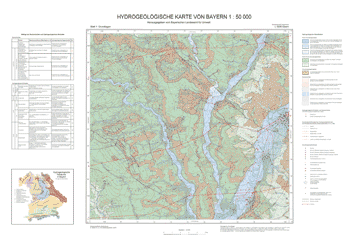 Produktbild 1 für den Artikel: Hydrogeologische Karte 1:50 000 L5930 Ebern