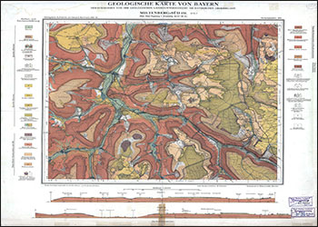 Produktbild 1 für den Artikel: Historische Geologische Karte 1:25 000 6321 Miltenberg-Süd