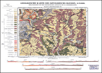 Produktbild 1 für den Artikel: Historische Geologische Karte 1:25 000 5826 Ebenhausen (alte Nummer 67)