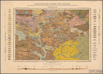 Produktbild 1 für den Artikel: Historische Geologische Karte 1:25 000 6137 Kemnath (alte Nummer 124)