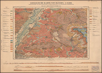 Produktbild 1 für den Artikel: Historische Geologische Karte 1:25 000 6332 Erlangen-Nord (alte Nummer 161)