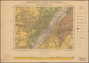 Produktbild 1 für den Artikel: Historische Geologische Karte 1:25 000 7835 München (alte Nummer 692)