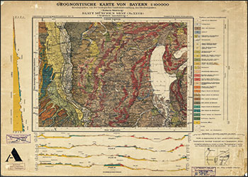 Produktbild 1 für den Artikel: Historische Geologische Karte 1:100 000 München West - Teilblatt Landsberg