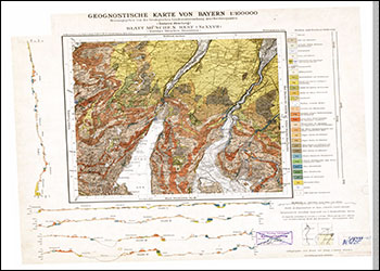 Produktbild 1 für den Artikel: Historische Geologische Karte 1:100 000 München West - Teilblatt Starnberg