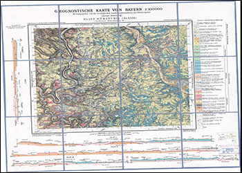 Produktbild 1 für den Artikel: Historische Geologische Karte 1:100 000 Würzburg - Teilblatt Würzburg West