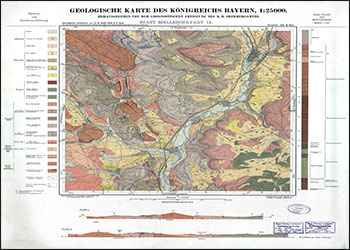 Produktbild 1 für den Artikel: Historische Geologische Karte 1:25 000 5527 Mellrichstadt (alte Nummer 13)
