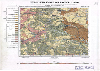 Produktbild 1 für den Artikel: Historische Geologische Karte 1:25 000 5528 Hendungen (alte Nummer 14)
