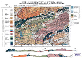 Produktbild 1 für den Artikel: Historische Geologische Karte 1:25 000 8428 Hindelang (alte Nummer 857)